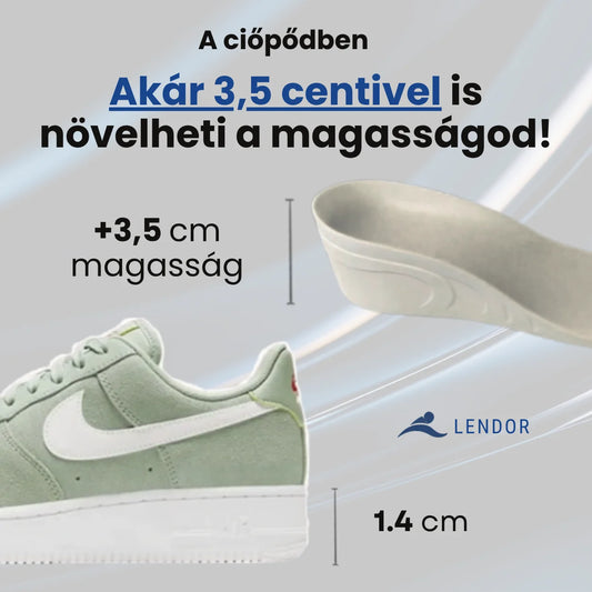Lendor diszkrét test magasító cipőbetét